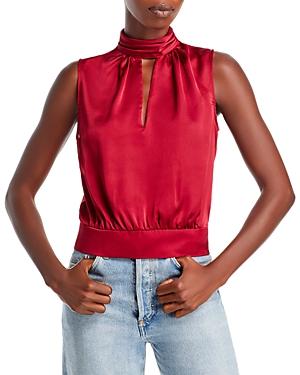Milly Rozanna Satin Sleeveless Top