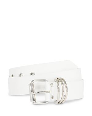 The Kooples Women's Triple D Ring Leather Belt