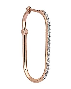 Kismet By Milka 14k Rose Gold Diamond Equality Hook Earring