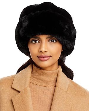 Surell Faux Fur Snowball Cuff Hat