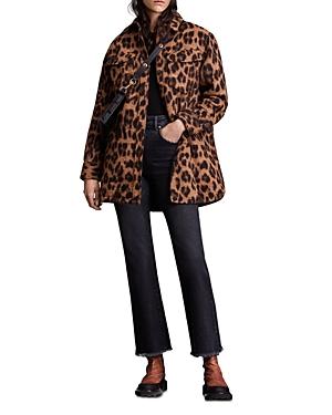 Allsaints Sophie Leopard Print Jacket