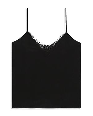 The Kooples Lace Trim Cami Top