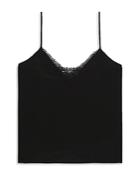 The Kooples Lace Trim Cami Top