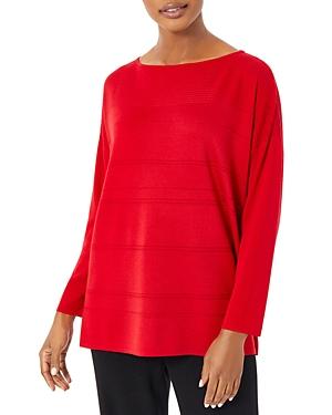 Misook Tonal Stripe Jacquard Tunic