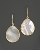 Ippolita 18k Gold Polished Rock Candy Teardrop Earrings In Mother-of-pearl