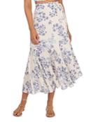 Peony Forever Wrap Skirt Swim Cover-up