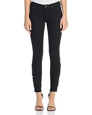 Blanknyc Lace Up Skinny Jeans In Black - 100% Bloomingdale's Exclusive