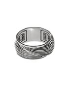 John Hardy Sterling Silver Bamboo Etched Band