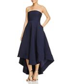 C/meo Collective We Woke Up High/low Strapless Dress