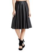 Bcbgeneration Perforated Faux Leather A-line Skirt