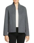 Eileen Fisher Stand Collar Heathered Jacket