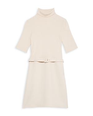 Theory Belted Turtleneck Dress
