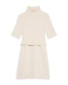 Theory Belted Turtleneck Dress