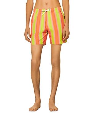 Sandro Glow Stripe Swim Trunks