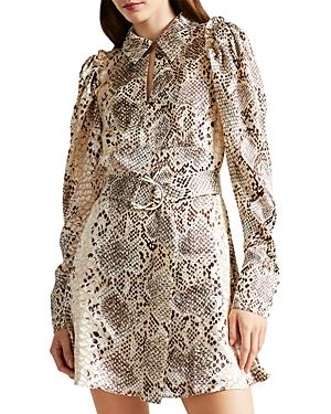 Ted Baker Avili Reptile Print Dress