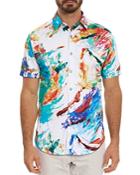 Robert Graham Fireworks Classic Fit Short Sleeve Shirt