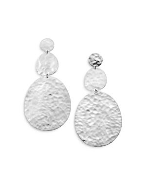 Ippolita Sterling Silver Classico Hammered Large Snowman Earrings