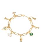 Kate Spade New York Wishes Cubic Zirconia & Mother Of Pearl Mixed Charm Bracelet