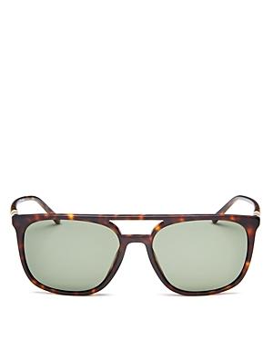 Burberry Polarized Brow Bar Square Sunglasses, 56mm
