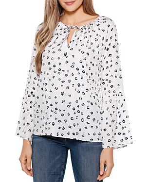 Belldini Animal Print Bell Sleeve Top