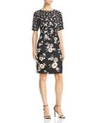Adrianna Papell Floral Crepe Dress