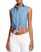 Mother Foxy Knot Chambray Shirt - 100% Bloomingdale's Exclusive