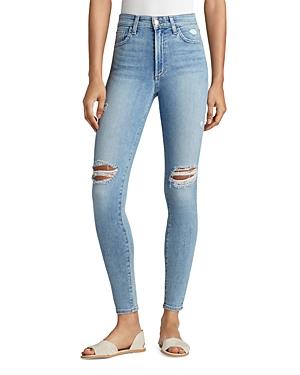 Joe's Jeans The Charlie Ripped Skinny Ankle Jeans In Wallflower