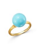 Marco Bicego 18k Yellow Gold Ring With Turquoise