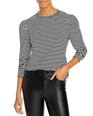 Derek Lam 10 Crosby Jaded Puff Shoulder Long Sleeve Tee