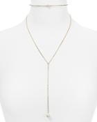 Aqua Gigi Simulated Pearl Lariat Collar Necklace, 13.5 - 100% Exclusive