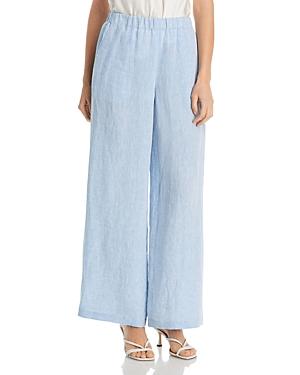 Lafayette 148 New York Riverside Linen Wide Leg Pants