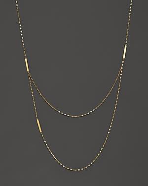 Lana Jewelry 14k Yellow Gold Tri Bar Necklace, 22
