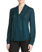 Paige Lupita Silk Tie Neck Blouse - 100% Bloomingdale's Exclusive