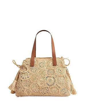Gerard Darel Panier Rafia Shoulder Bag