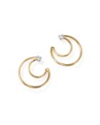 Marco Bicego 18k Yellow Gold Luce Diamond Crescent Stud Earrings - 100% Exclusive