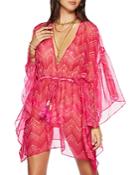 Ramy Brook Anora Chevron Caftan Swim Cover Up