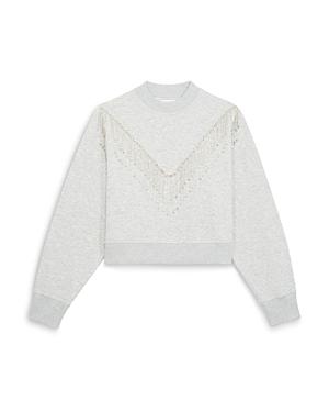 The Kooples Rhinestone Fringe Sweatshirt