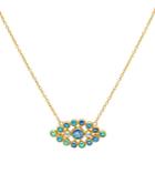 Gurhan 24k/22k/18k Yellow Gold Opal & Blue Topaz Juju Pendent Necklace, 16-18