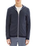 Theory Braghe Striped Zip-front Hoodie