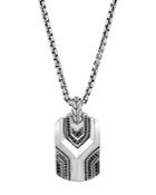 John Hardy Sterling Silver Classic Chain Pendant With Black Sapphire & Black Spinel, 26