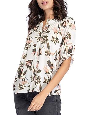 B Collection By Bobeau Floral Print Blouse