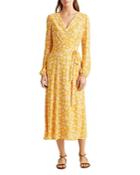 Lauren Ralph Lauren Floral-print Puff-sleeve Dress