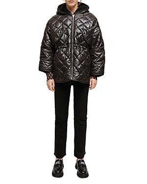 Maje Reversible Faux Fur Puffer Jacket