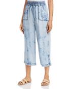 Billy T Tie-dyed Wide-leg Cropped Pants