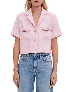 Maje Virosa Tweed Top