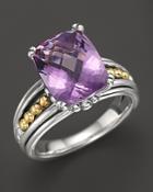 Lagos 18k Gold And Sterling Silver Prism Amethyst Ring