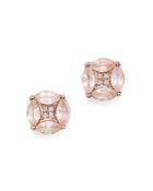 Dana Rebecca Designs 14k Rose Gold Remi Florence Stud Earrings With Pink Quartz And Diamonds