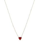 Aqua Enamel Heart Pendant Necklace In Sterling Silver Or Gold-plated Sterling Silver, 16-18 - 100% Exclusive