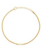 Argento Vivo Mama Curb Chain Bracelet In 14k Gold Plated Sterling Silver