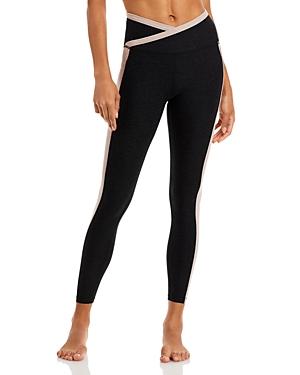 Beyond Yoga Space Dye Color Block High Waist Ankle Leggings